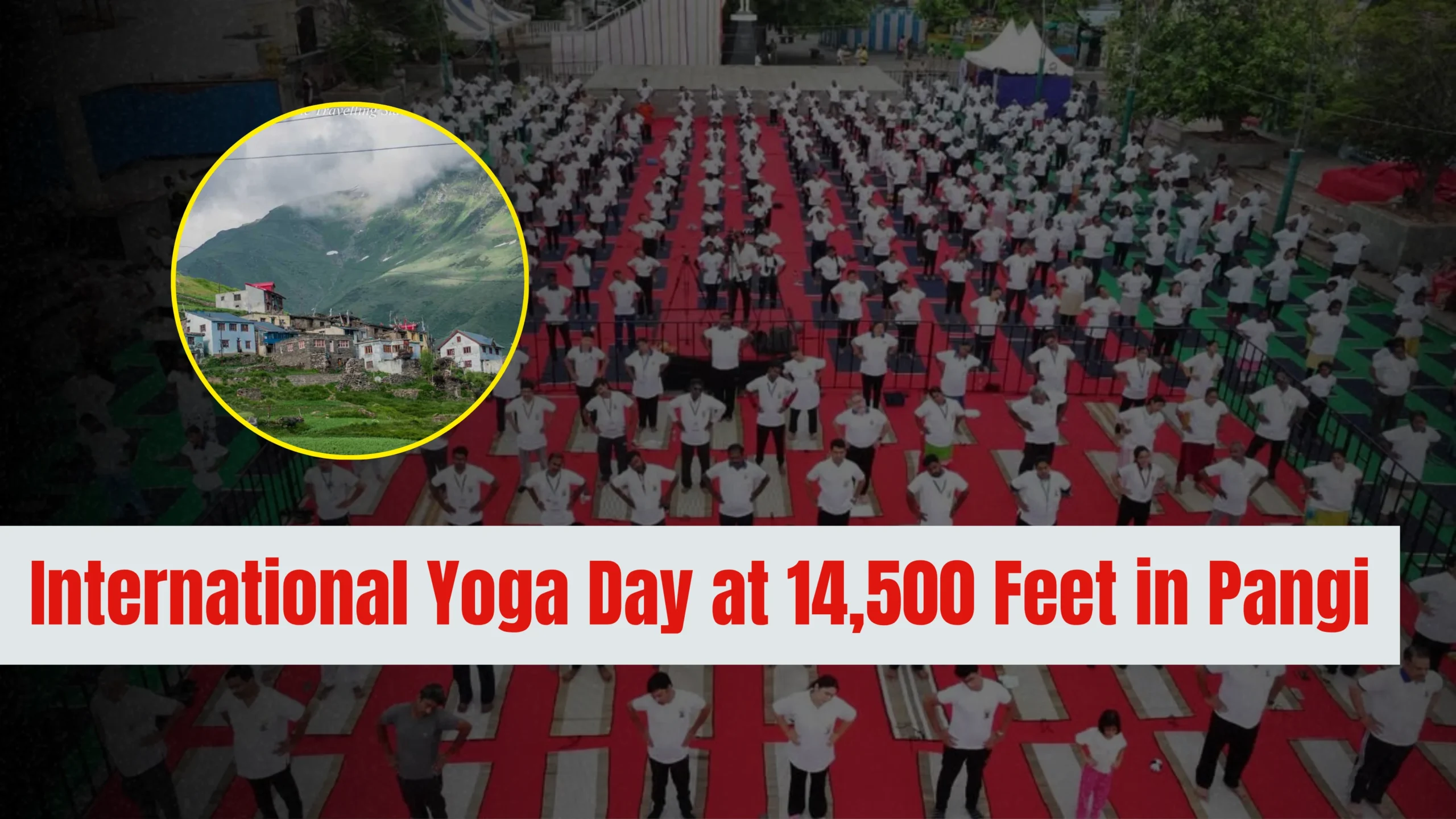 Chamba District Celebrates International Yoga Day at 14,500 Feet in Pangi