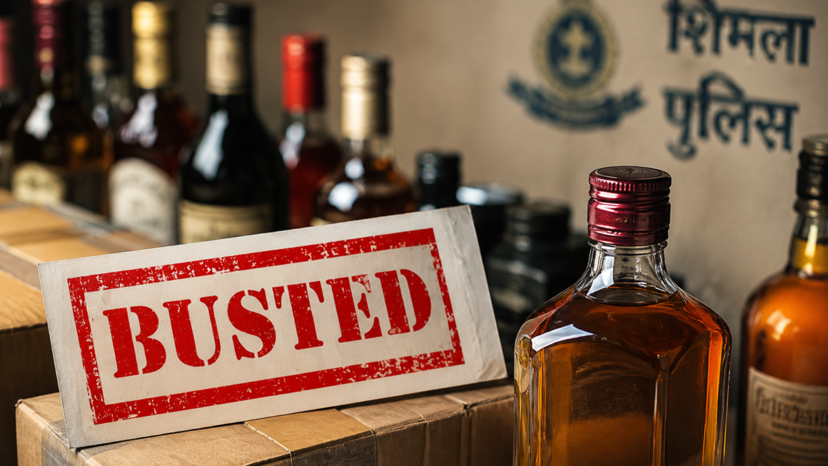 Shimla Police seize vehicle carrying illegal liquor, 30 cartons recovered